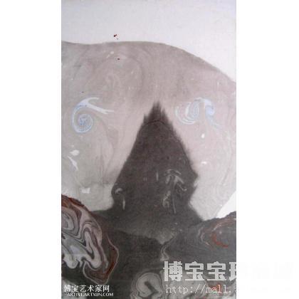 一颗松 山水画 李诗伯作品 类别: 国画山水作品