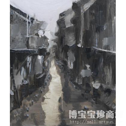 牧川 深巷 类别: 风景油画