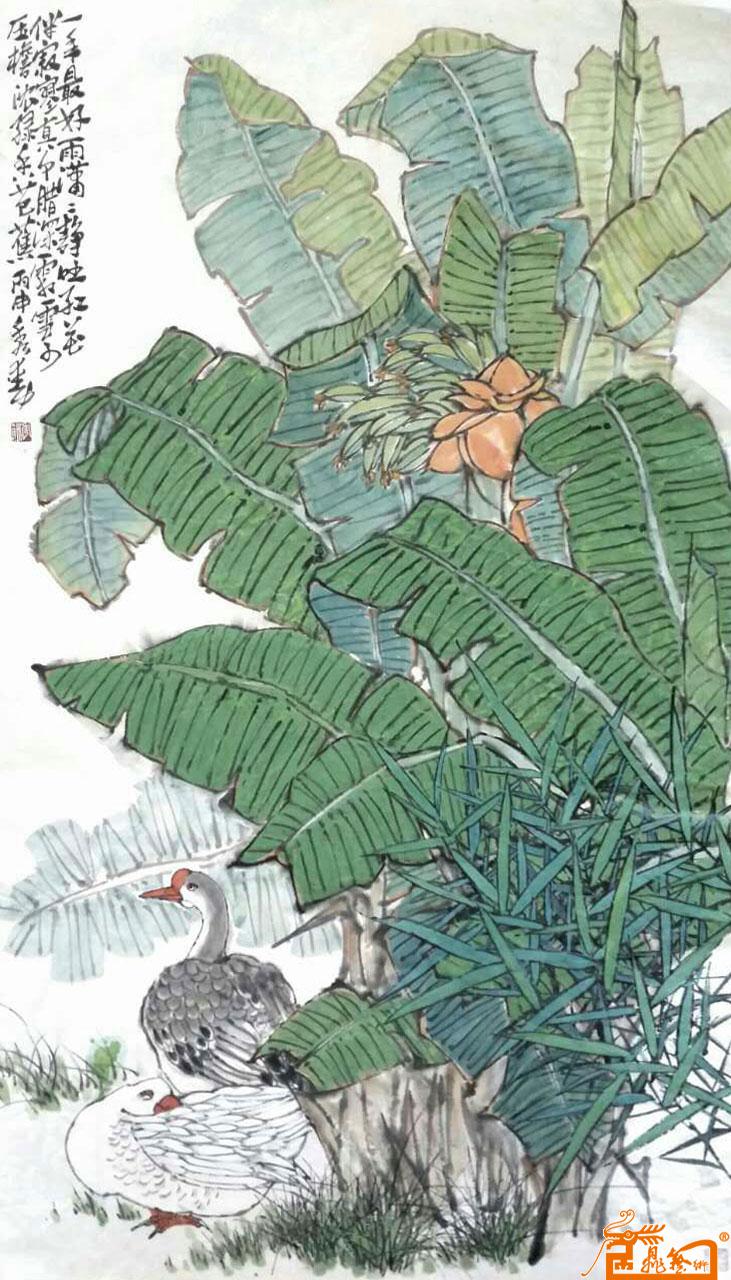 压檐浓绿香芭蕉